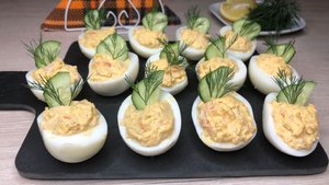 Фаршированные яйца с креветками | самая вкусная начинка|закуска на праздник | Рецепты просто