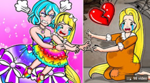 Paper Dolls Dress Up - Who is Rapunzel Bride or Emma Bride Angels Dress - DIY Dresses Handmade