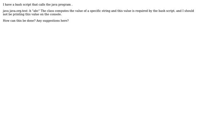 How to store/return string value from a java main method? смотреть онлайн