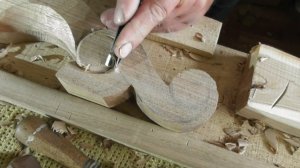 Резьба по дереву. Дверная ручка Соболь. Часть 2