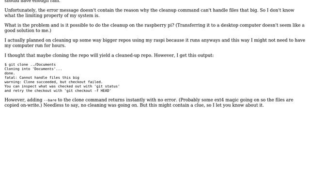 Unix & Linux: Cleaning up big bare git repository fails смотреть онлайн
