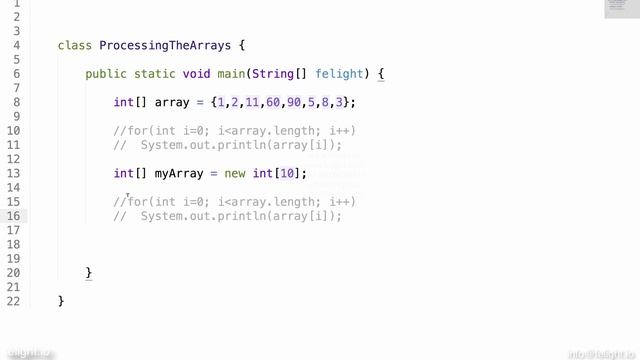 [Java Basics] Java Program to print the contents of an int Array смотреть онлайн