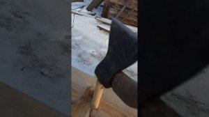 Угловое соединение бруса. Не выкрутит и не поведет.