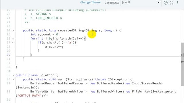 Repeated String Hackerrank Solution - java 8| Hackerrank Algorithms