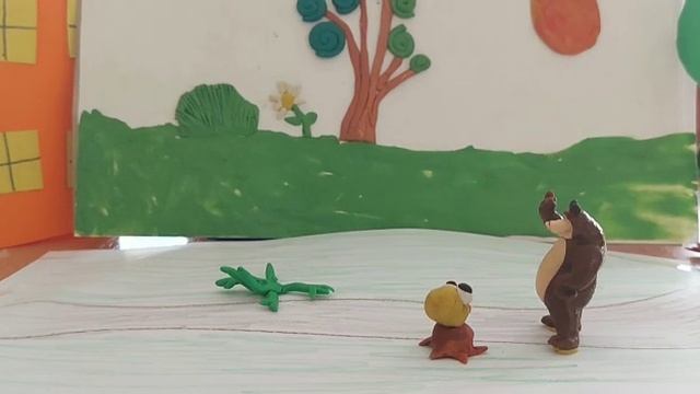 Колобок мульт из пластилина