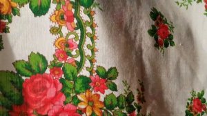 Павлово-Посадская шаль "Куделька"(автор Н.Слащёва), винтаж