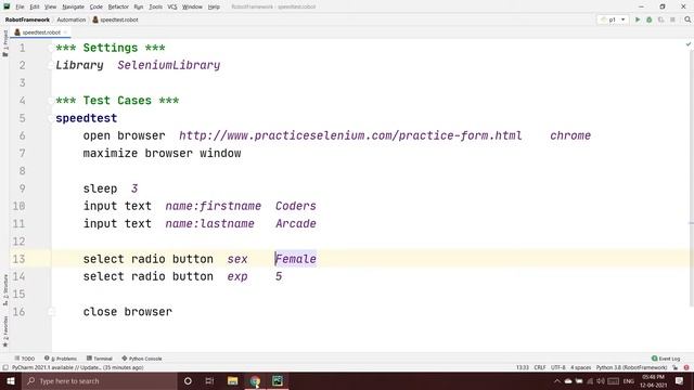 Waits & Timeouts in Robot Framework Part 1 || Selenium Python