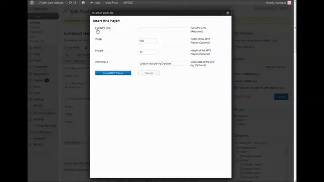 CodeArt Google MP3 Player and Wishlist Shortcode Plugin Tutorial for Wordpress
