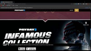 PAYDAY 2: Событие по 10-летию игры - День 2, Infamous Collection