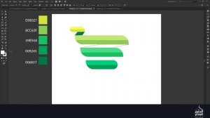 تصميم شعار بالاليستريتور | VEGAN MARKET | Logo design in Illustrator