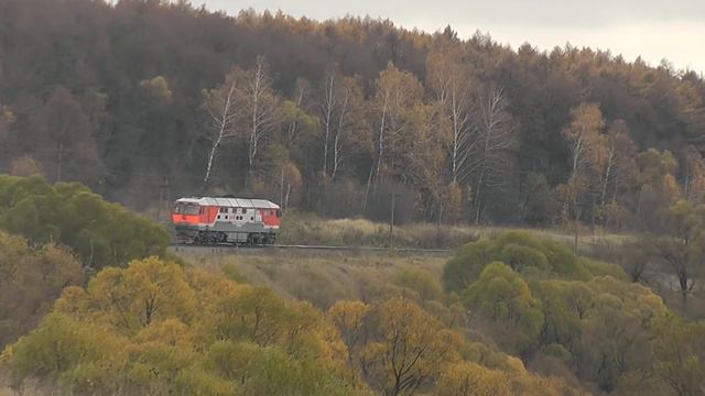ТЭП70-0500, перегон Криволучье - Присады смотреть онлайн