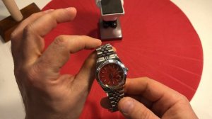 Steeldive SD 1933 хомаж на Rolex Datejust терракотового цвета