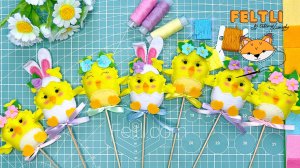 Мастер-класс Цыплёнок из фетра своими руками / Красивый пасхальный декор из фетра