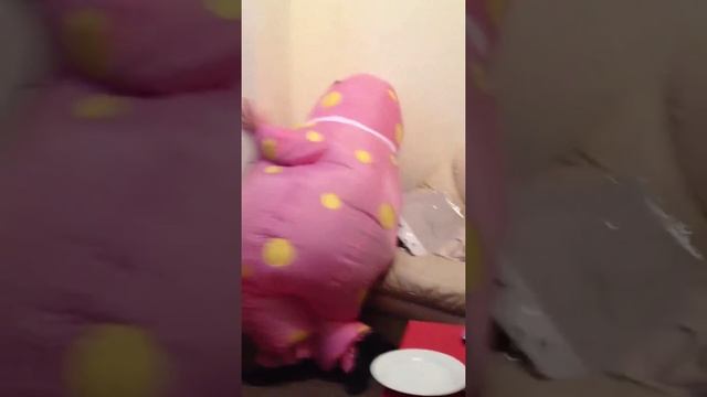 The dangers of a Mr Blobby outfit