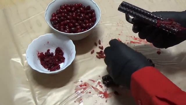 Как удалить косточки из кизила. Cornelian cherry. смотреть онлайн