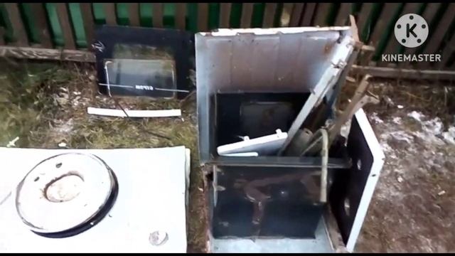 Водонагреватель,газовая плита и стиральная машина на разбор.Сколько металла получилось. смотреть онлайн