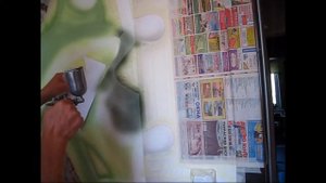 Как быстро сделать набросок рисунка на стене