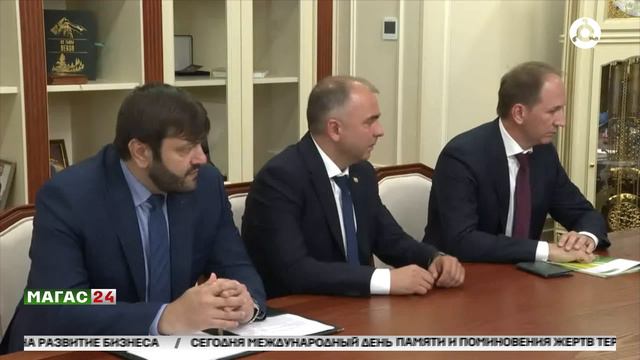 Глава Ингушетии и представители Россельхозбанка обсудили вопросы АПК региона.