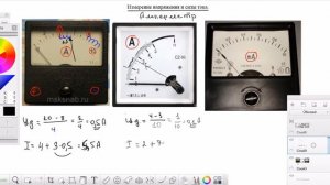 Цена деления амперметра и вольтметра