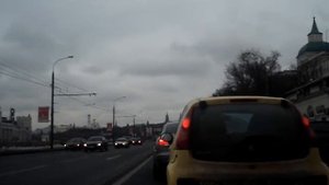 Утро в Москве. Радио "Сити-FM". Набережная. Пробка.