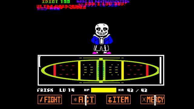 Undertale ultra hard mode sans battle смотреть онлайн