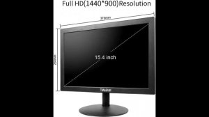 Thinlerain PC Monitor 15-inch 16:9 LED Backlit Monitor 1440×900, 60 Hz Refresh Rate : Features