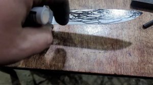 Как убрать риску после обдирки ножа