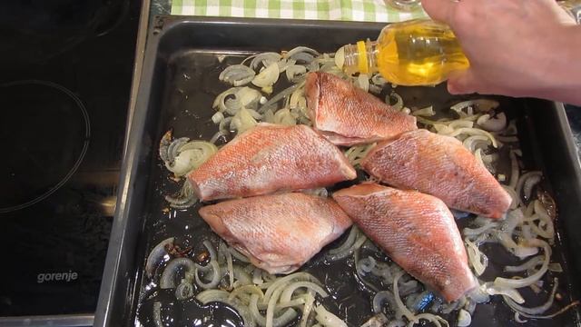 Морской окунь в духовке | Рецепт рыбы в духовке