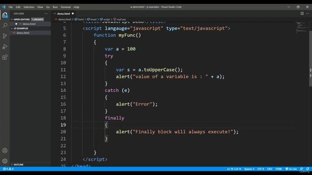 Error Handling in JavaScript | Episode 20 | Complete Course