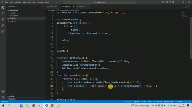 Buuble game using javascript | JavaScript marge with Html and CSS #javascript #games #webdevelopmen