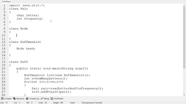 Huffman Codes Concept and Program Development in Java (in Telugu)