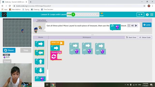 Basic Programming | Code.org | Course A | Lesson 8 | Lesson 9