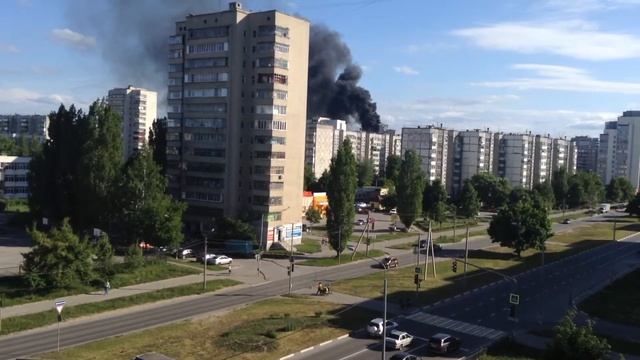 Горит крыша. Липецк 06.06.17