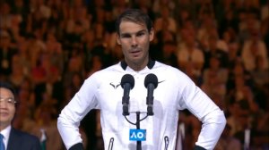 Rafael Nadal's speech at the Trophy Ceremony at AO 2017