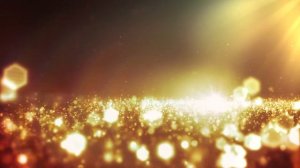 Футаж Мерцающие золотистые частицы