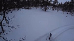 Снегоход BRP Скандик 900 АСЕ напролом! или когда поставил цель найти дом ..