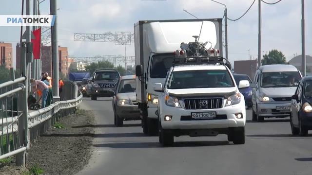 Лазерное сканирование коммунального моста в Томске смотреть онлайн