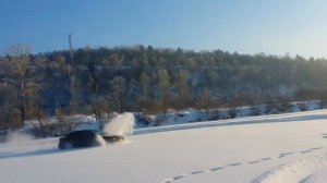 Субару по снегу