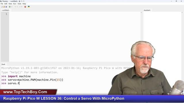 Raspberry Pi Pico W LESSON 36: Control a Servo With MicroPython