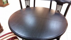 Кухонные столы.  Стол круглый раскладной К 3