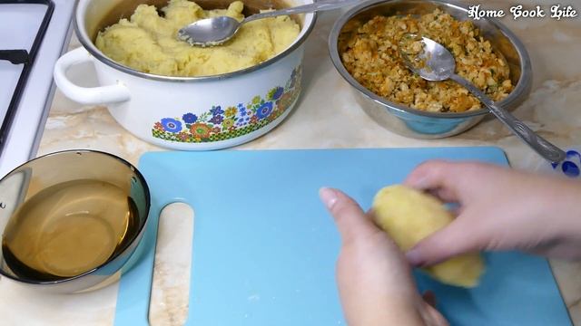 КАРТОФЕЛЬНЫЕ СРАЗЫ С МЯСОМ. очень нежные и вкусные.