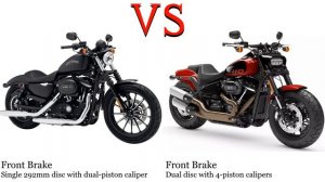 Harley Davidson Sportster 883 vs Harley Davidson Fat Bob Test specification comparison