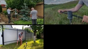 Монтаж ландшафтных опор под ландшафтные светильники