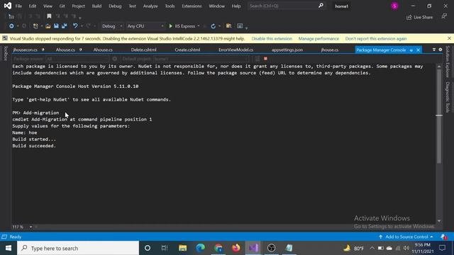 Microsoft.Data.SqlClient.SqlException: 'Invalid Object Name ......