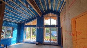 Каркасный дом в стиле Барн-Хаус с баней, террасой и вторым светом. Обзор объекта. 100 Домов Тюмень