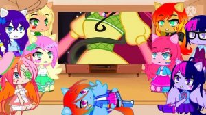 MLP Past Mane 7  Reacts to Future|| Legend of Everfree & Forgotten Friendship|| Part - 8