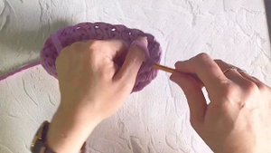 Корзинка узором «Гусиные лапки»