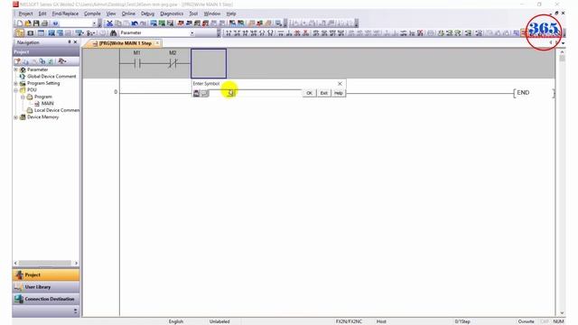 Mitsubishi PLC Program Download On GX Works2 and FX2N PLC