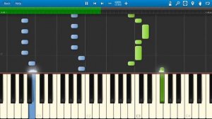 Комбинация - American Boy (на пианино Synthesia)