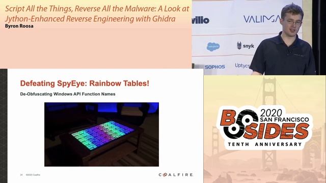 BSidesSF 2020 - A Look at Jython-Enhanced Reverse Engineering with Ghidra (Byron Roosa)